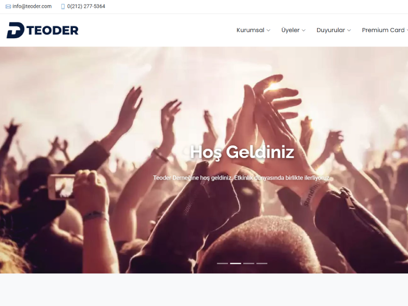 TEODER: Tüm Etkinlik ve Organizatörleri Derneği Dijital Dönüşümü